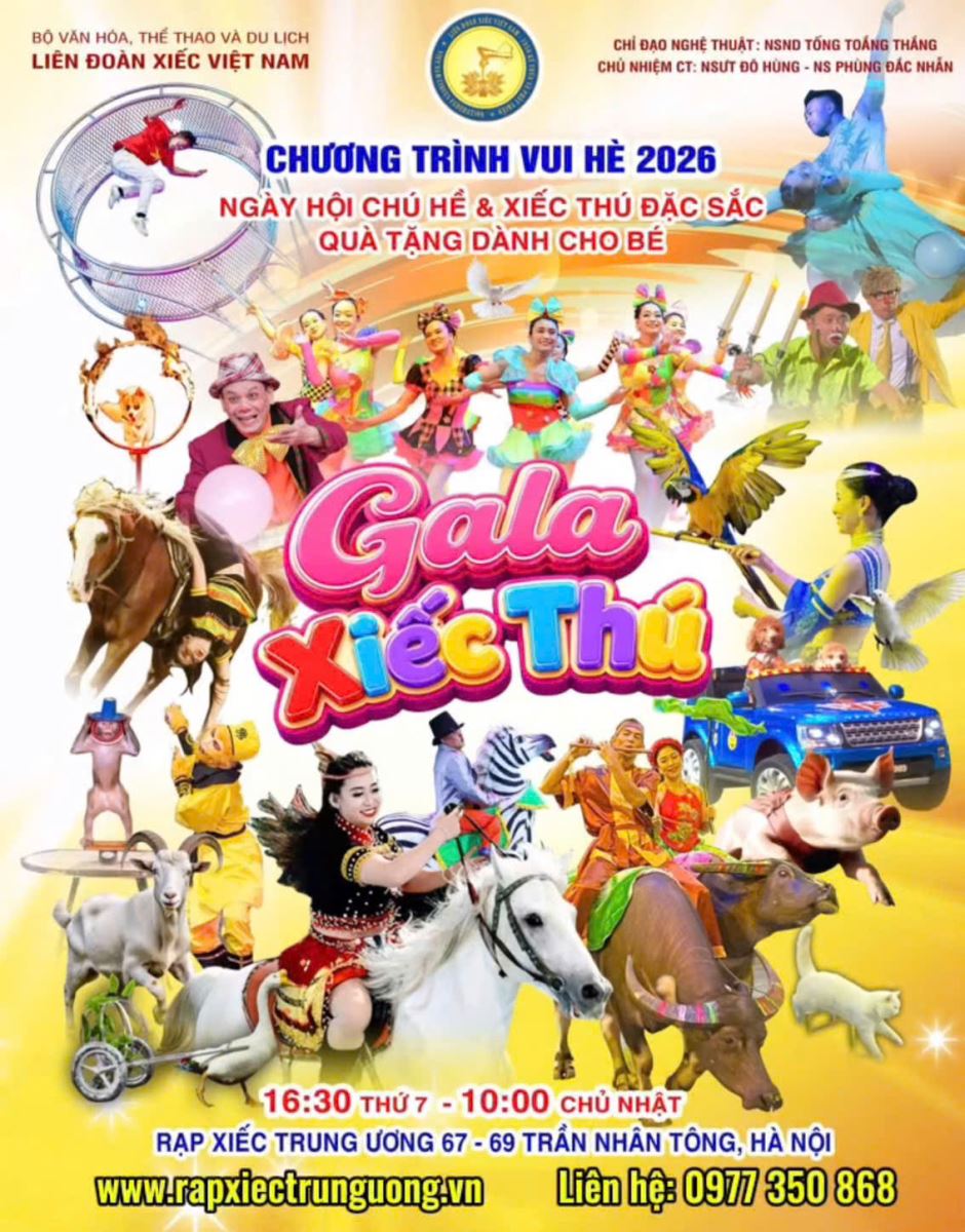 gala xiếc thú 2026